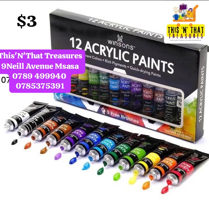 Acrylic Paints 12pc
