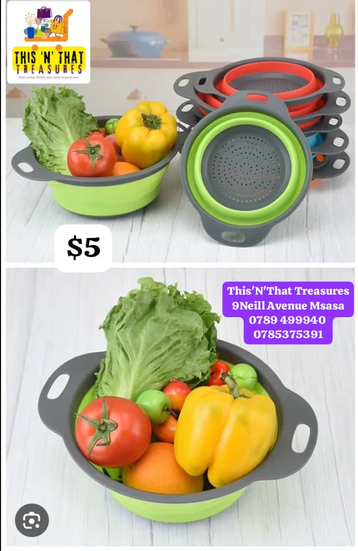 Collapsible Silicone Strainer