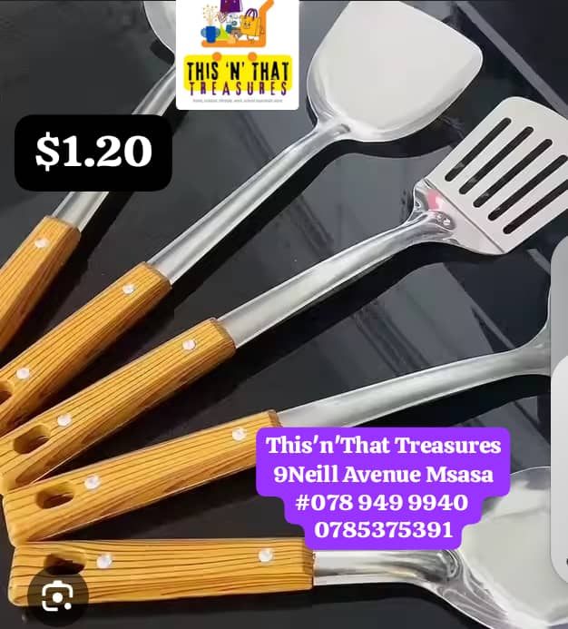Wood Handle Kitchen Set