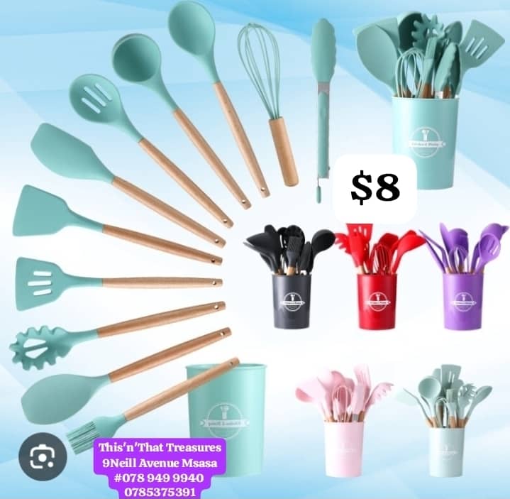 12pc Silicone Utensils Set