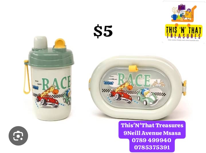 Race Lunchbox And Bottle