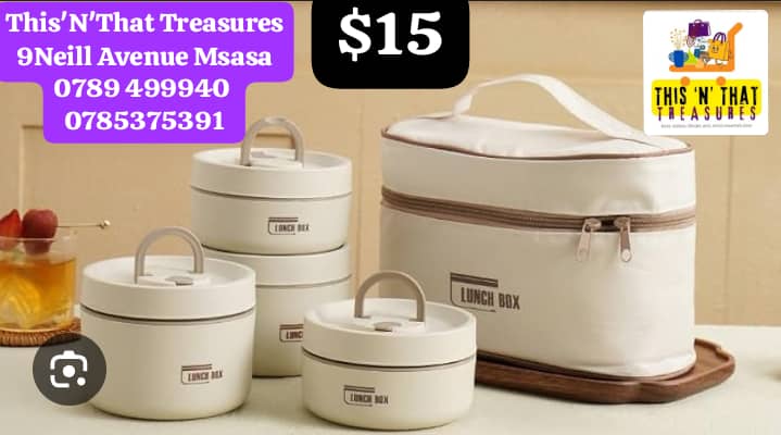 Lunchbag And 4pc Lunchbox Set