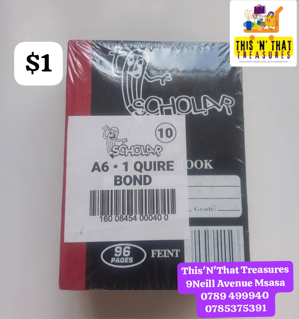 A6 1 Quire Counter Book