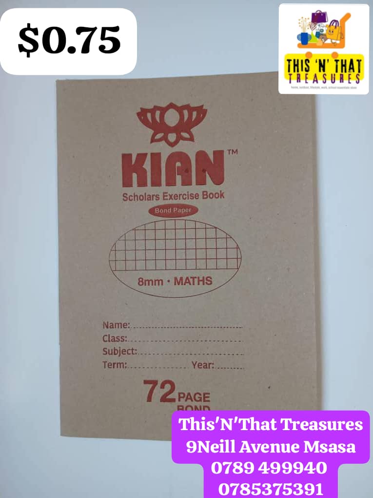 KIAN Maths Exercise Book