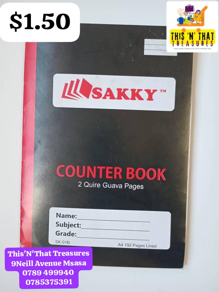 SAKKY 2 Quire Counter Book