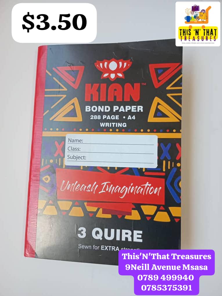 KIAN 3 Quire Counter Book