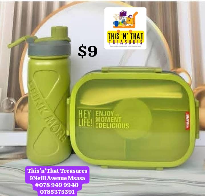 Hey Life Bottle And Lunchbox Set