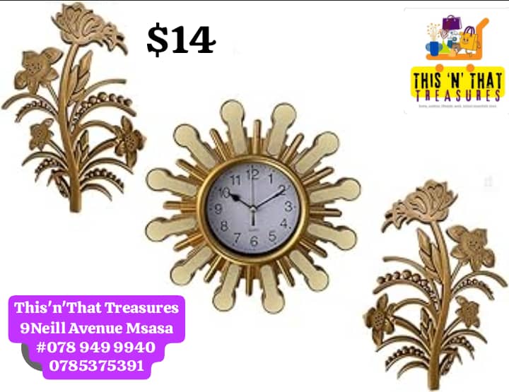 3pc Wall Clock Set
