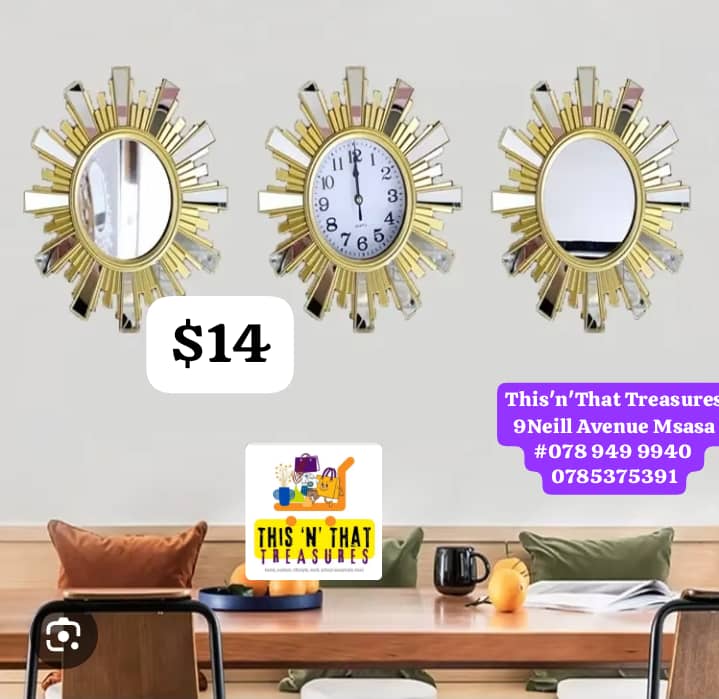3pc Wall Clock Set