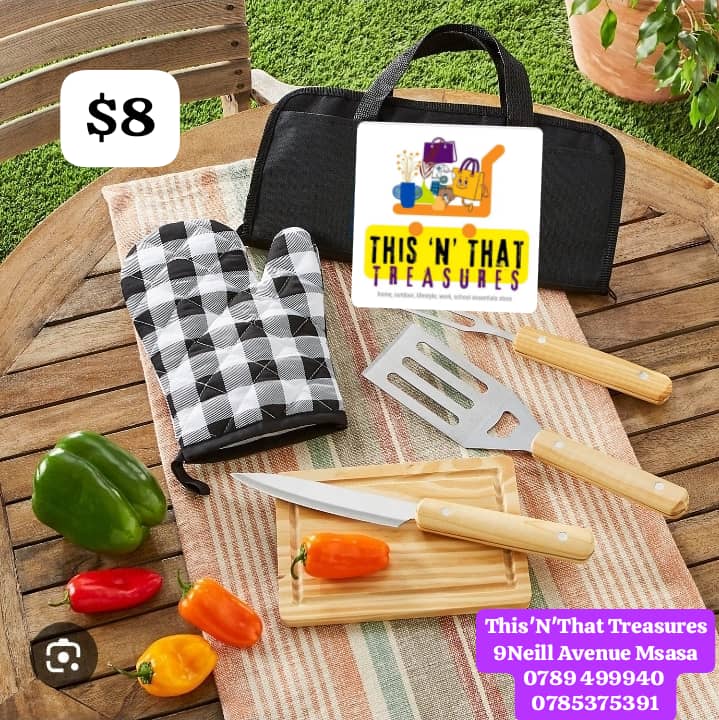 BBQ Braai Set Tool With Bag