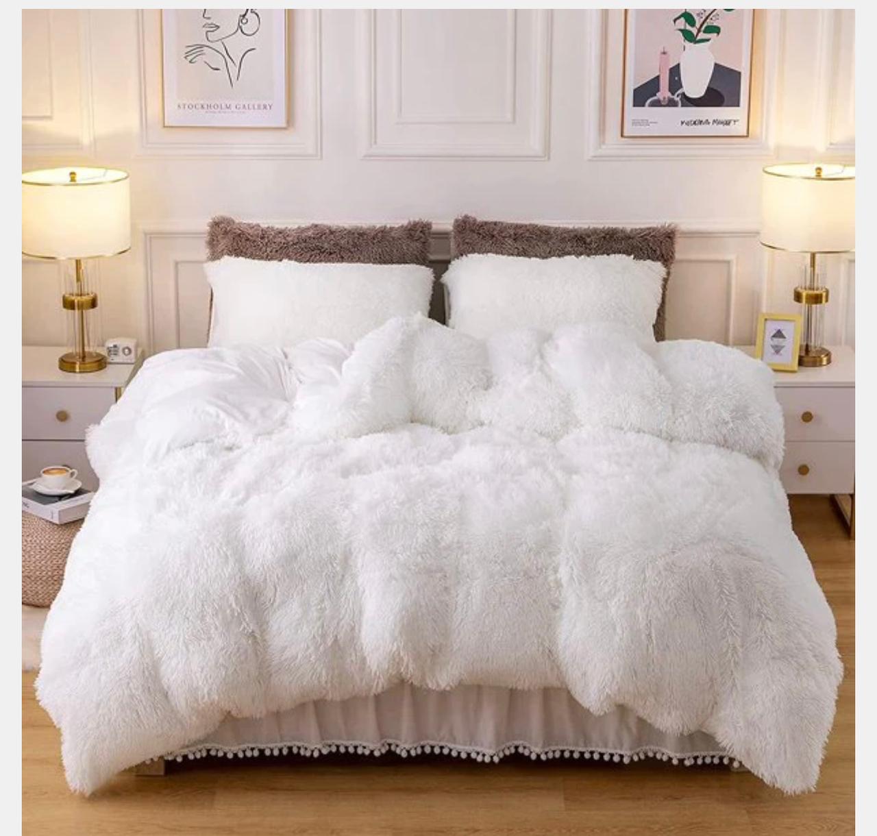 4pc King Size Fluffy Comforter Set