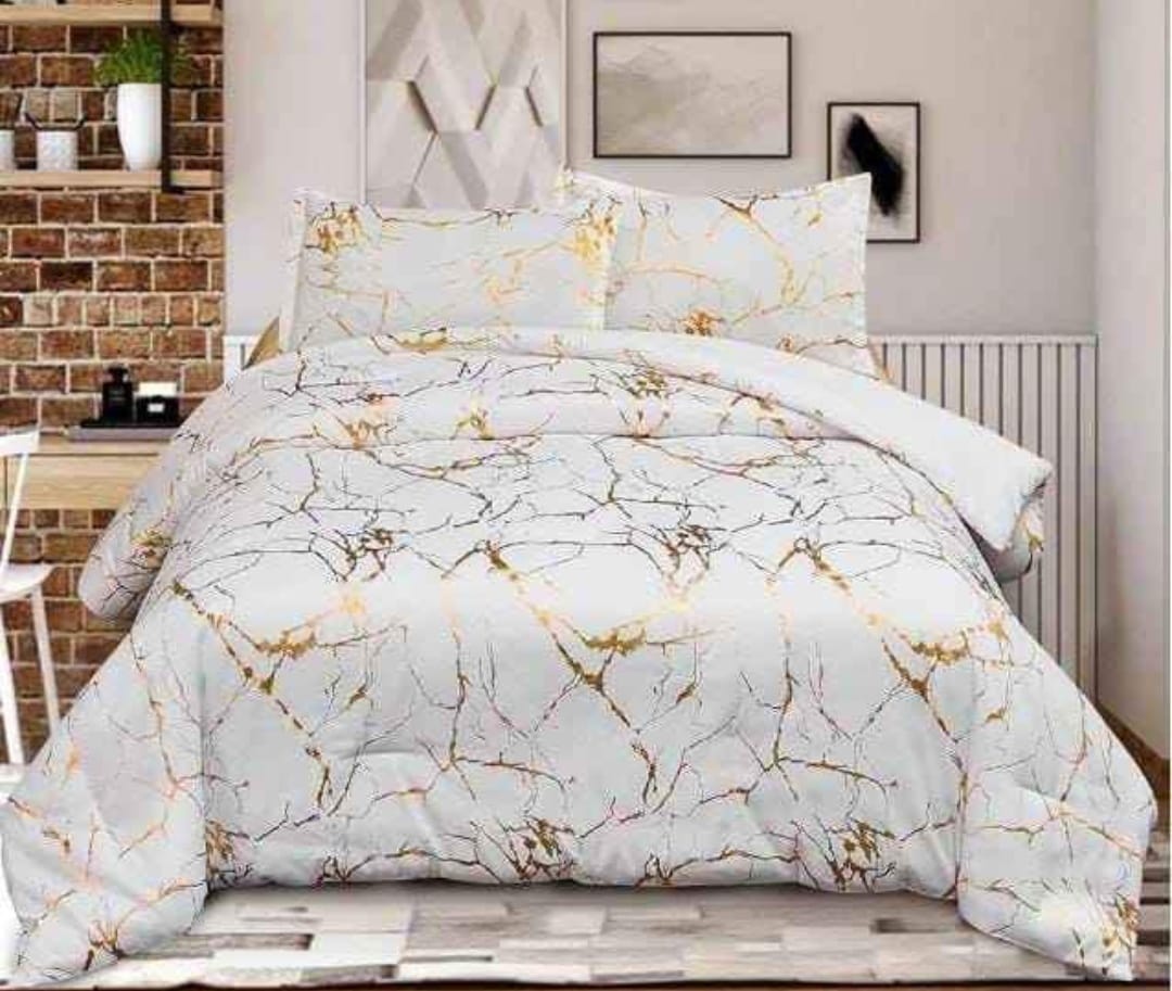 Marble Comforter Set King Size 5pc Set
